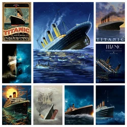 The Titanic Diamond Painting Full Kit Movie Scene 5D Diamond Mosaic Cross Stitch Rhinestone Art Pictures Embroidery Wall Decor