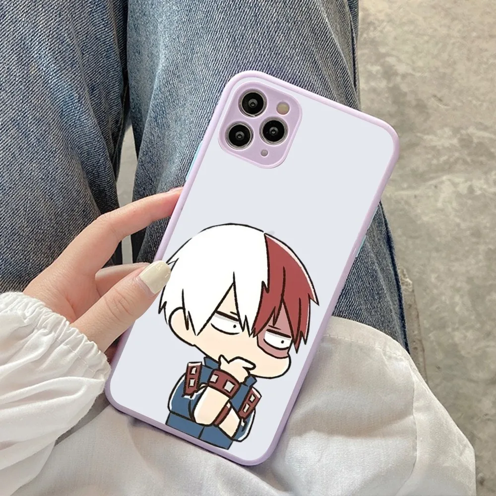 My Hero Academy Phone Case for iPhone 14 11 12 13 Mini Pro Max 8 7 Plus X XR XS MAX Translucent Matte Cover