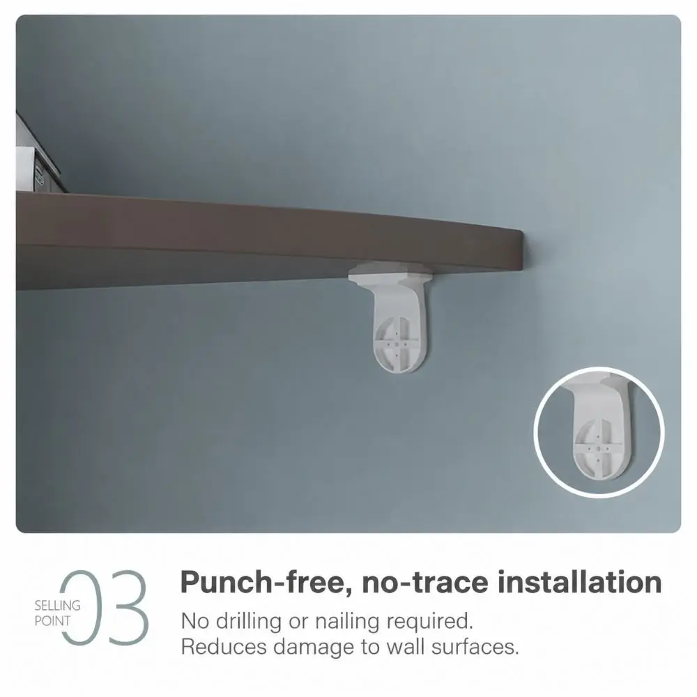 PVC Floating Corner Shelf Wall Mount Multifunctional Home Floating Shelves Quarter Circle Wall Decor Display Stand Bathroom