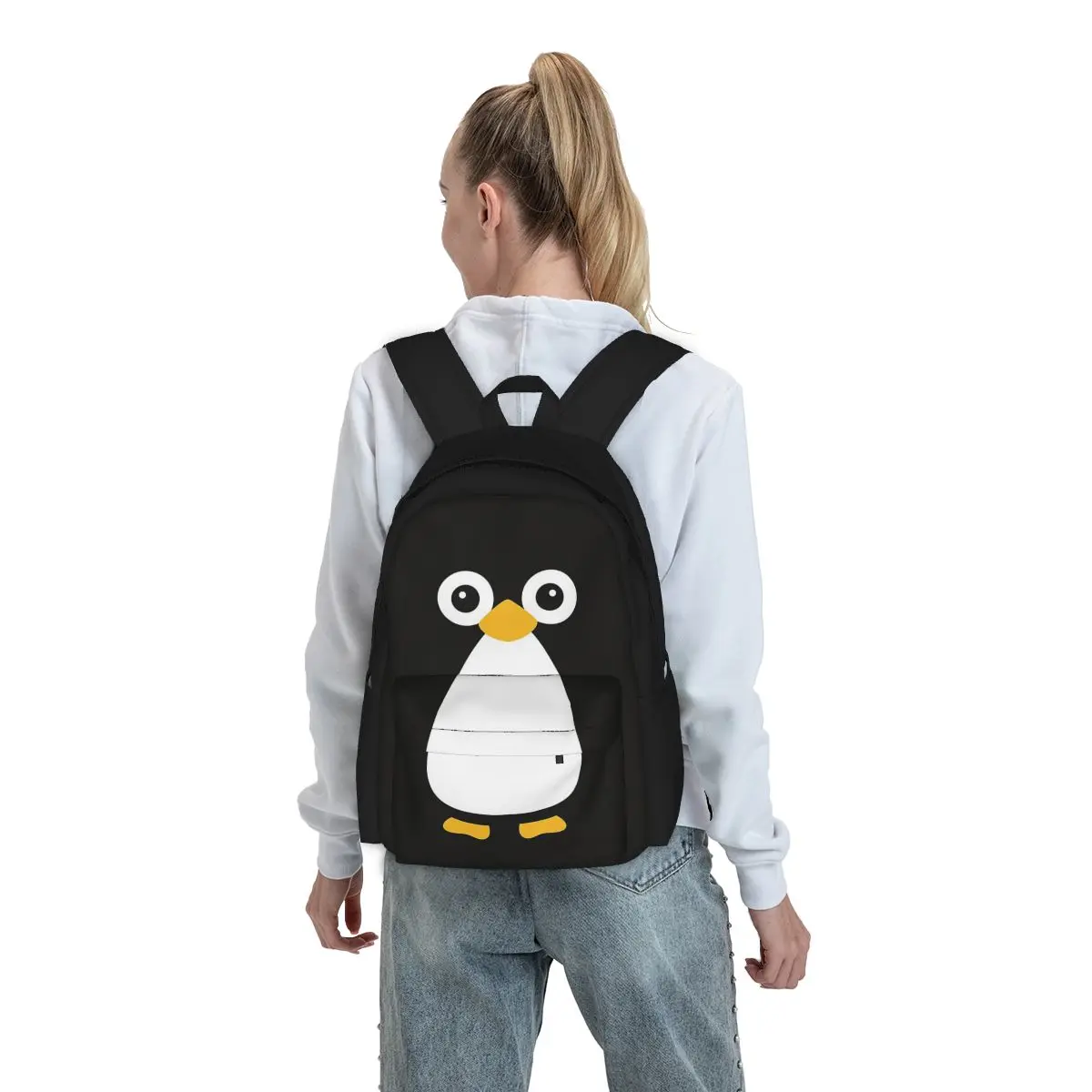 Cute Vector Penguin zaini ragazzi ragazze Bookbag borse da scuola per bambini Cartoon Kids zaino da viaggio zaino a tracolla