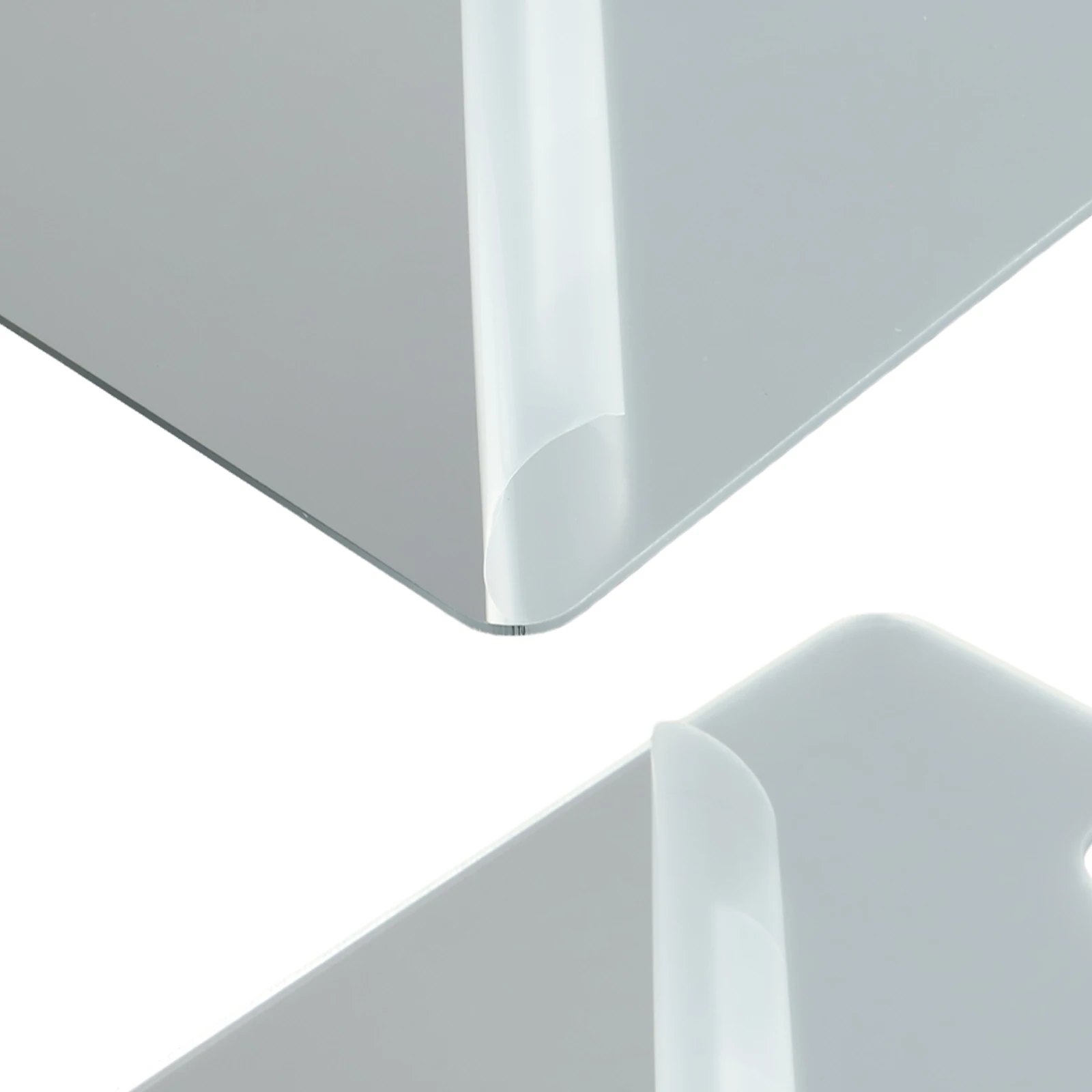 

Аксессуар, украшение, квадратное зеркало для дома, 6,8 x 5,2 дюйма, акриловое противотуманное дорожное противотуманное стено, белая задняя часть, белая задняя часть