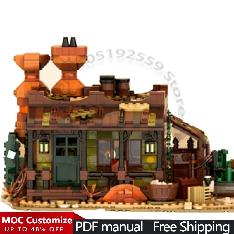 

1604 PCS Modular Building Red Rock Ranch MOC Customize Modular Building Block Design Popular Educational DIY Assembly Toy Gift