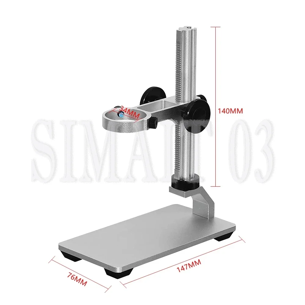Microscope Aluminium Alloy Raising Lowering Stage Up Down Support Table Stand For USB Digital Microscope Support Table Stand