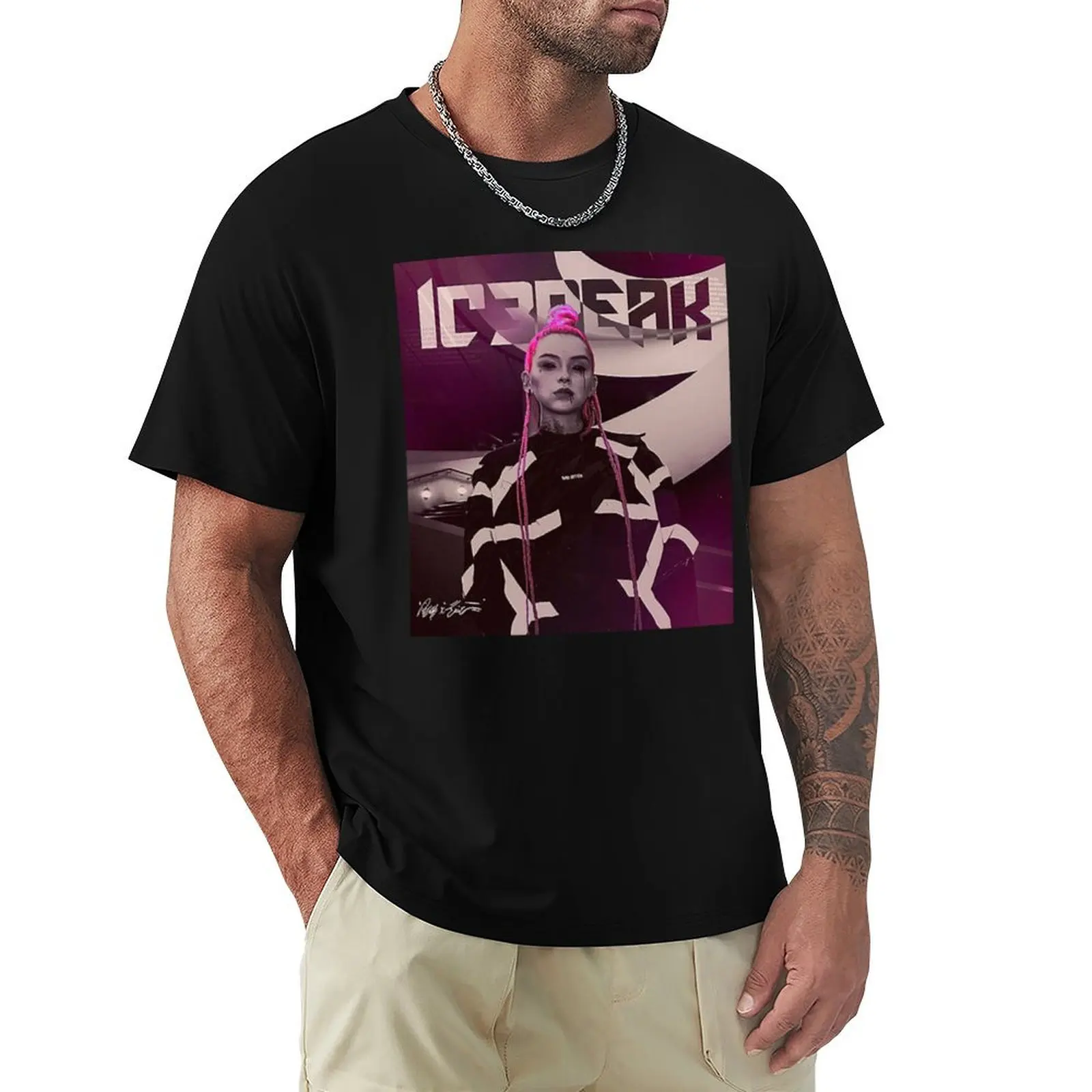 

IC3PEAK T-Shirt No Iron Casual Short Sleeve Top