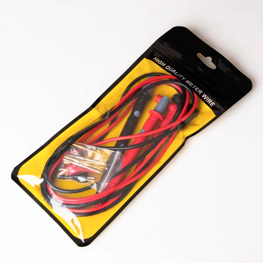Pt1010 Multifunctional Copper Wire Test Probe Lead Durable Flexible Heat Cold Resistant Easy Use Plug Play Multimeter Tester
