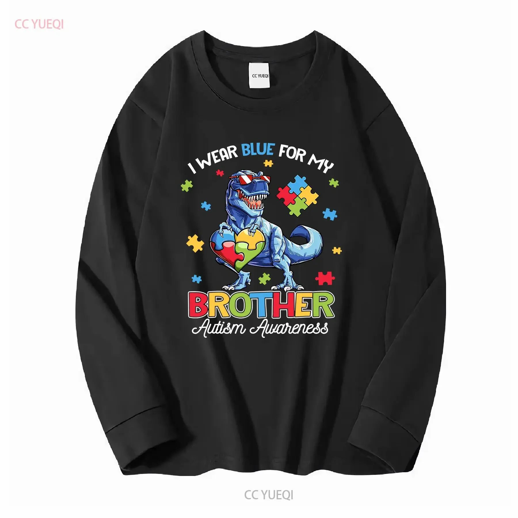 I Wear Blue For My Brother Autism Awareness Collaboration Backpack Large Capacity Cute Foldable Clothes Backpacks vintage
