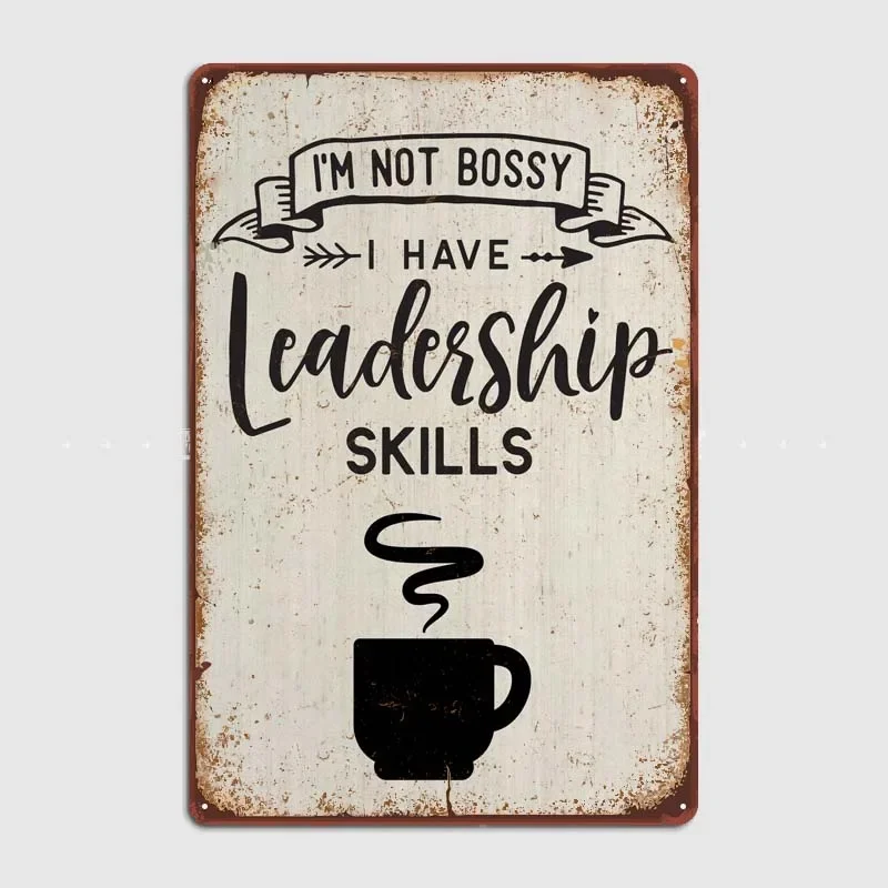 Funny Boss Leadership Wall Decoration Tin Signs Retro Room Decor Vintage Home Decor Items Art Mural Poster Bedroom Metal Modern