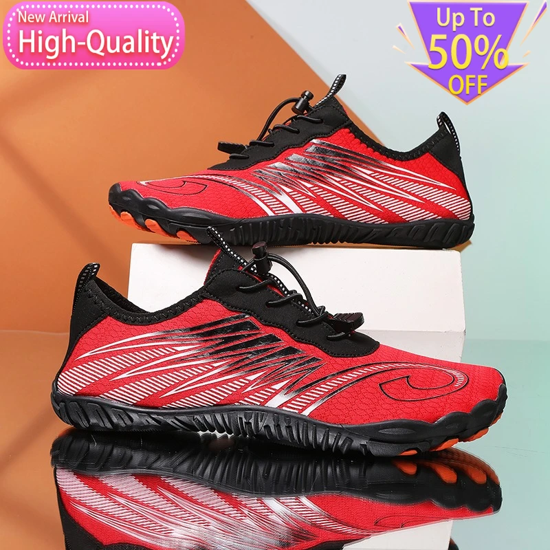 2026 New Summer Mens Womens River Tracing Shoes Ground Grabbing Shock-absorbing Water Wading Shoes Rebound Anti Slip Beach Shoes