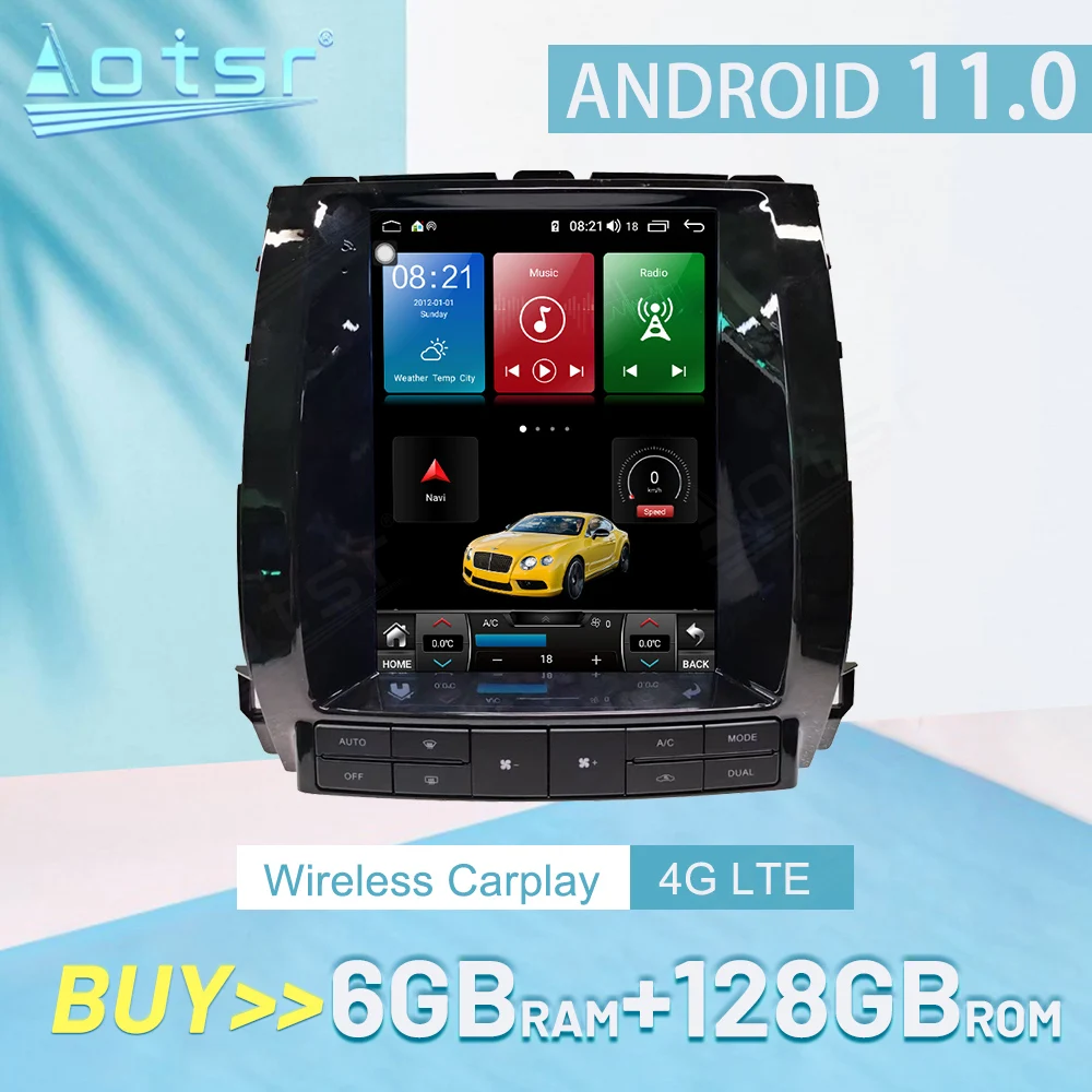 For Toyota Prado Land Cruiser 120 2002-2009 Carplay Android Car Stereo Radio Multimedia Player GPS Navigation Auto Audio