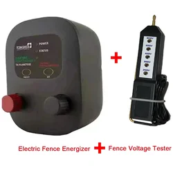 0.5 Joules Electric Fence Energizer For Farm Pouletry Sheep Cattle Wild Animal 8KV Led Light Electric Fence Voltage Fault Tester