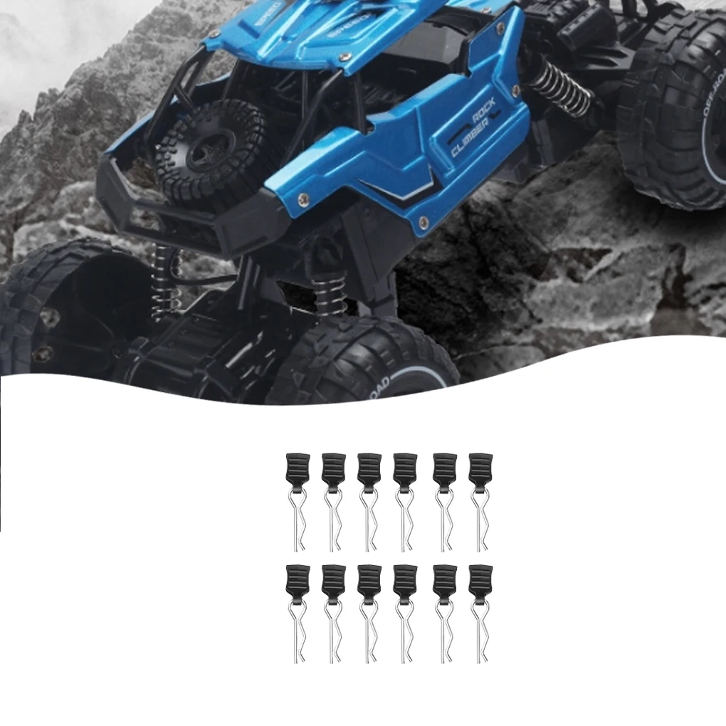 RC Body Clips With Pull Tabs Car Clips R Clips for MJX Hyper Go 14210 Car Clips R Clips 1/14 RC Car Upgrade Parts