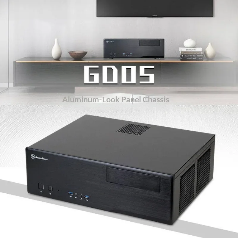 Build Your Home Theater PC! Horizontal MATX Chassis, Optical Drive Ready, Type-A I/O, Low Profile GPU Support