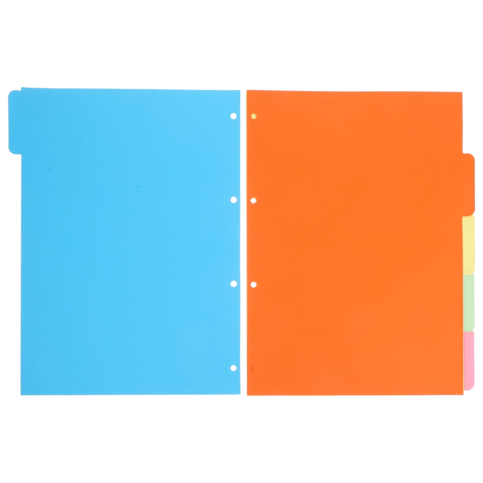 

4 set Colored Binder Dividers A4 Index Classified Labels For Notebook Journal Report Loose-Leaf Page Markers Divider Tabs