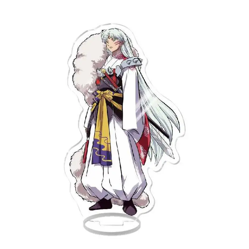 Anime Figure Inuyasha Sesshoumaru Higurashi Kagome Standing Giftsacrylic Stand Transparent Hot Selling Model Plate Holiday Gift