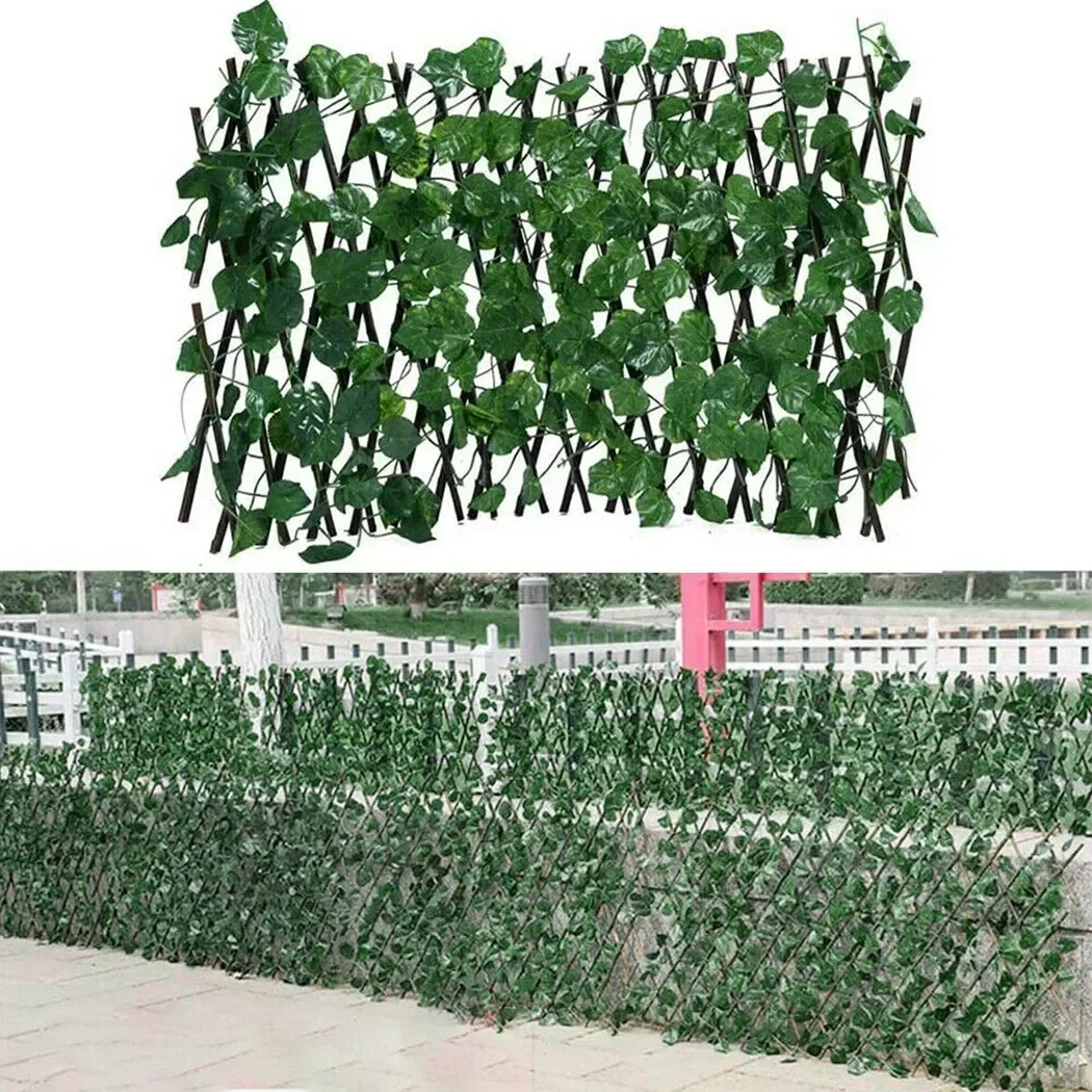 

Artificial Ivy Leaves Hedge Green Leaf Fence Panels Faux Privacy Fence Screen For Home Outdoor Garden Balcony Screening Decorate