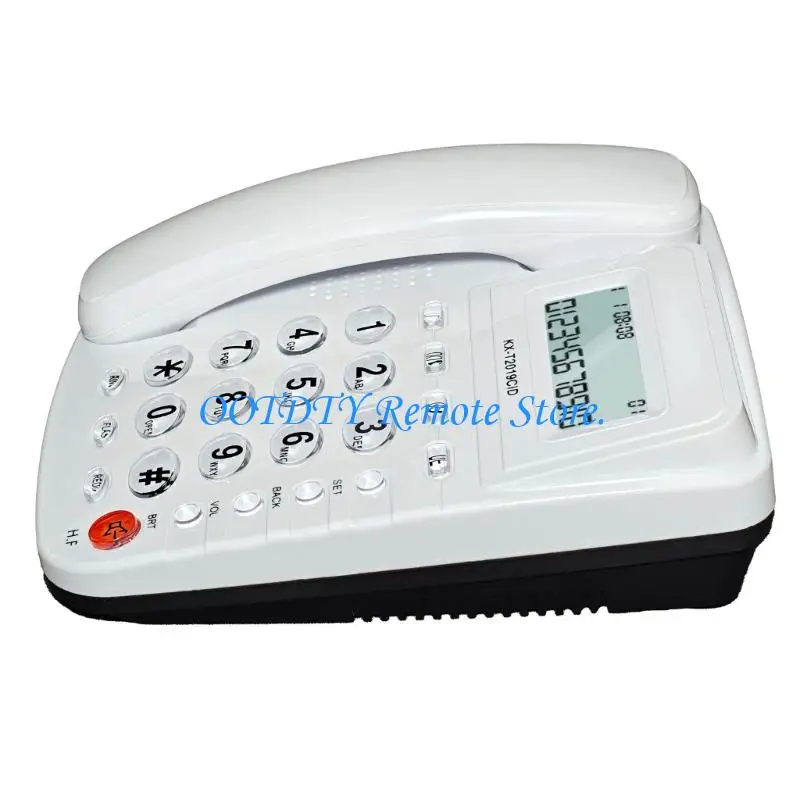  Corded Telephone Basic Landline Phone for Seniors Analog Home Phone with Call Display Small Desk Guest Room Telephone