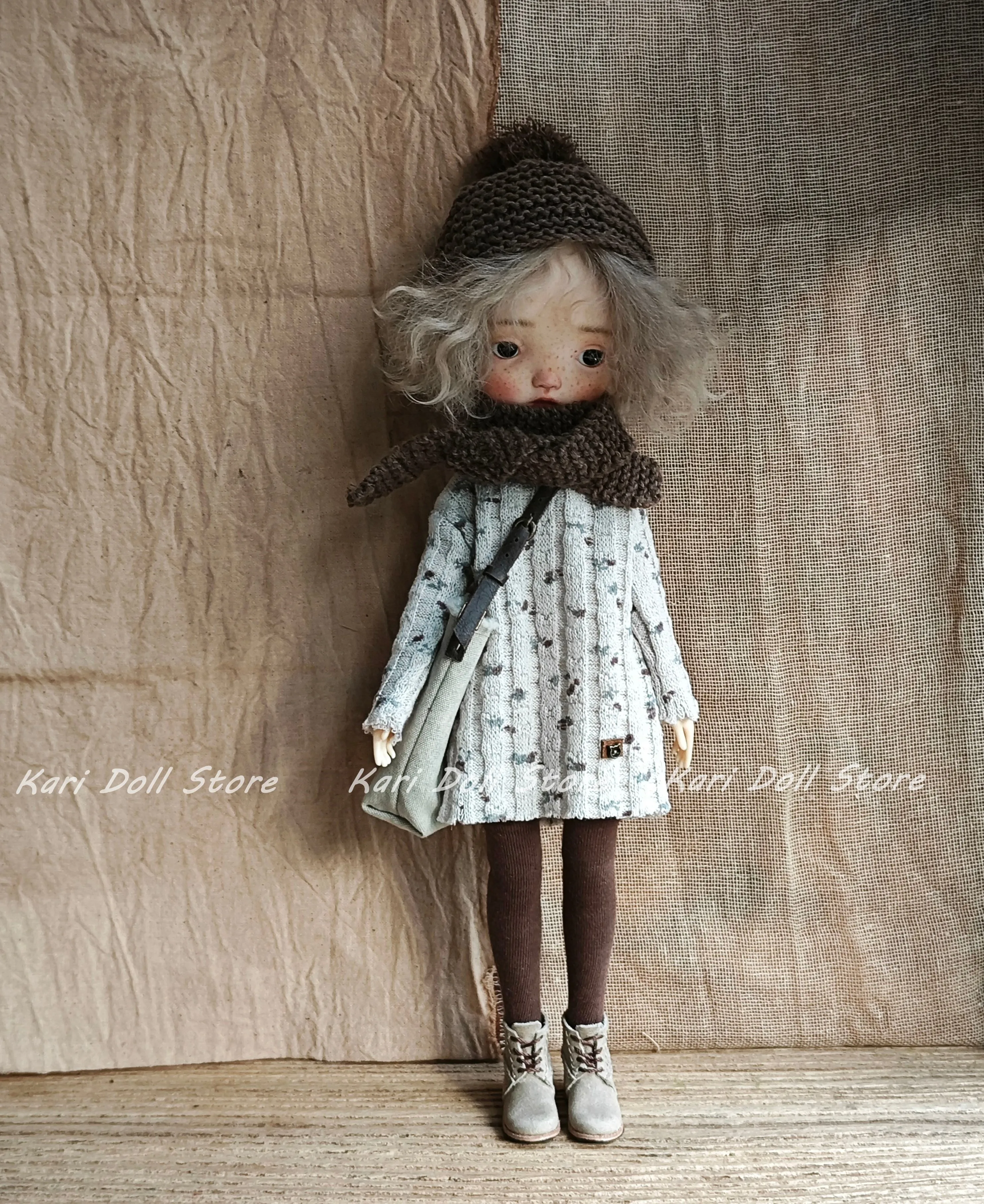 Kari-Puppenkleidung und Röcke 2025, gestrickter langer T-Rock, lange Socken für Landazz Landoudou Doll