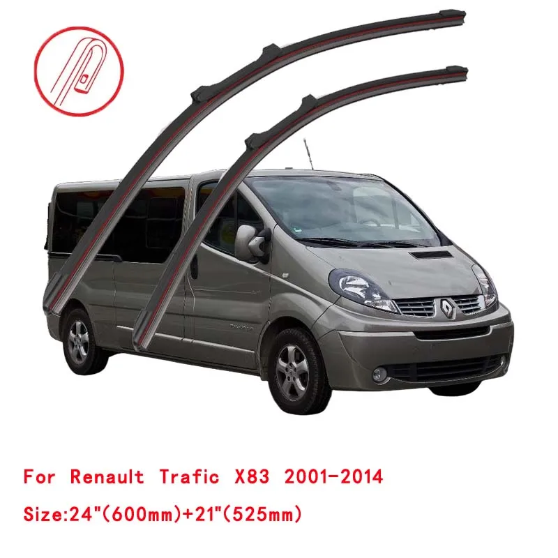 Pára-brisas dianteiro do carro, pára-brisas para Renault Trafic 2, X83, Nissan Primastar, Opel, Vauxhall, Vivaro, 2001 ~ 2014, 2008, 2012