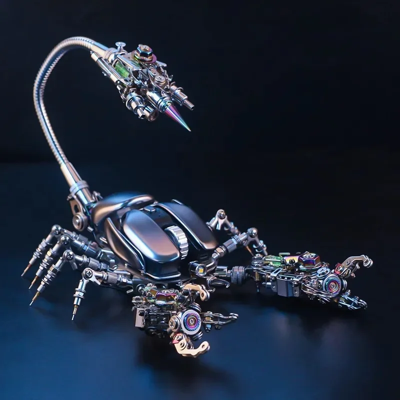 

3D three-dimensional metal assembly puzzle handmade diy building blocks energy scorpion model decoration birthday gift