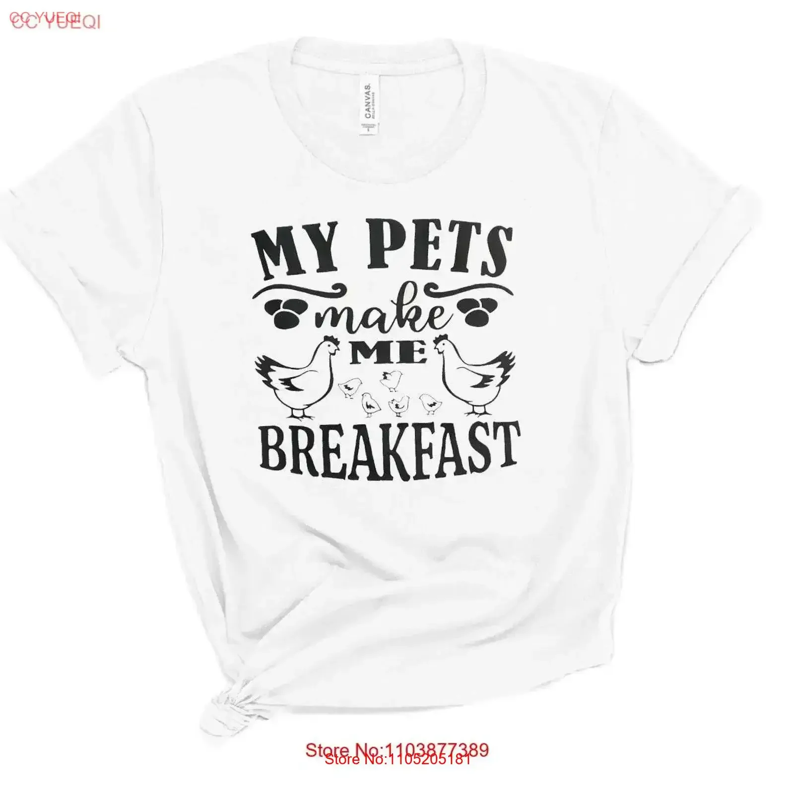 

My Pets Make Me Breakfast Soft T Shirt Mom Life Farm Chickens Eggs Be Nice Mother's Day vintage Washed Casual streetwear