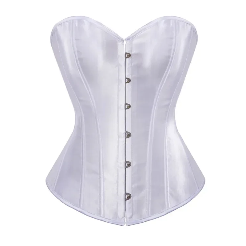 Corsets Bustiers for Women Sexy Overbust Corset Top Corselet Plus Size Corsetto Korsett White Black