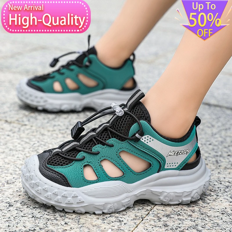 Hot Selling Summer Hollow Out Childrens Sports Shoes Balanced Daily Outdoor Running Shoes Flexible Foot Protection Casual Shoes view 5