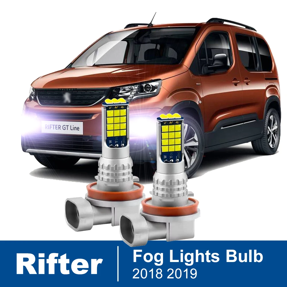 

2pcs LED Fog Light For Peugeot Rifter Accessories 2018 2019