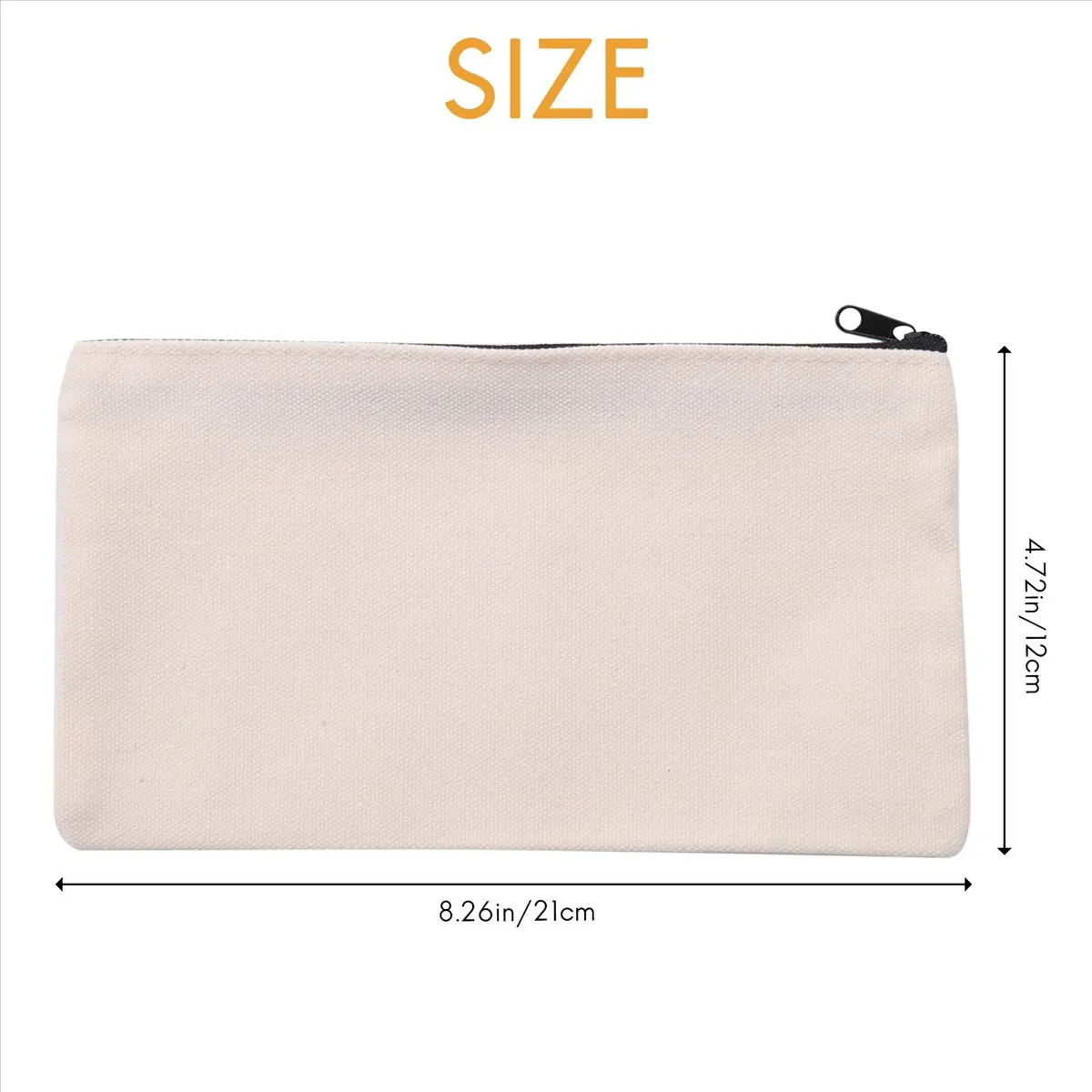 

(ABGQ) Холщовые сумки на молнии, холщовые пеналы, холщовые косметички, пустые холщовые пеналы, сумки для рукоделия, косметички, сумки для макияжа