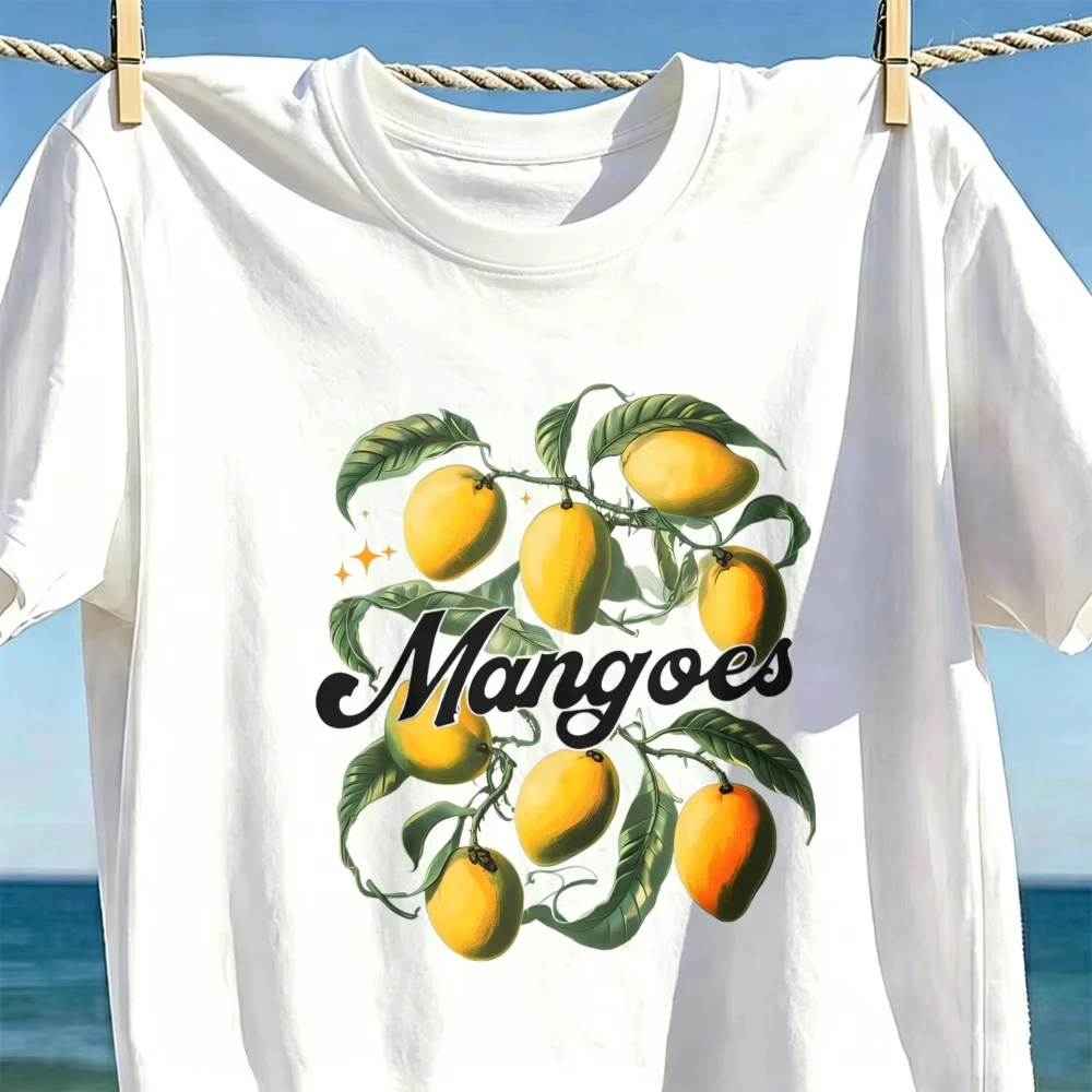 Mango Aesthetic Tshirt Botanical Vintage Gardener Gift Shirt Retro Fruit Mangoes Plant Shirt Graphic Summer Tee Foodie Farm Tops