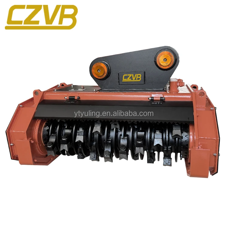 Versatile Excavator Flail Mower for Construction Machinery Attachments Hedge Ditch Mountain Cleaning Grass Cutter Wood Chipper