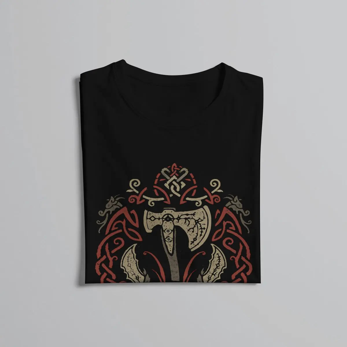 Ragnarok Icon With Kratos And Atreus Casual TShirt God Of War Kratos Printing Tops Casual T Shirt Male Tee Unique Gift Clothes