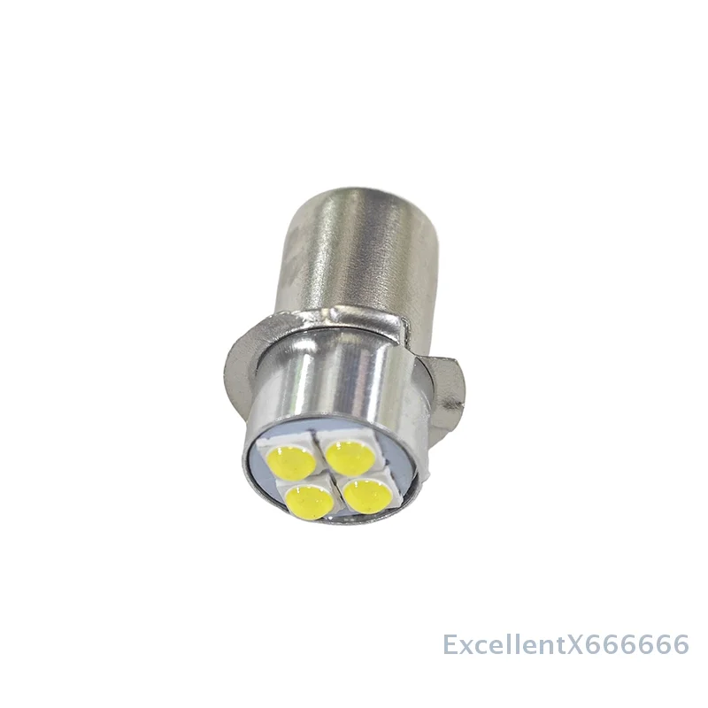 4W P13.5s High Brightness LED Indicator Bulb 10-60V White Miniature Light for Torch Flashlight Bicycle Work Lamp Replacement