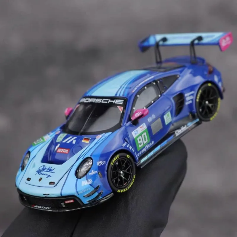 en-stock-1-64-911-gt3r-modele-de-voiture-en-alliage-bleu-90-modele-de-voiture-statique-moule-sous-pression-ornement-creatif-cadeau-de-vacances