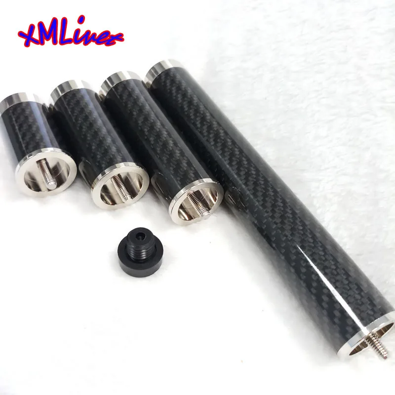 xmlivet latest 2/3/4/8inch carbon Pool cue extensions for Mezz cues extendable Billiard cue extenders Billiards cue accessories