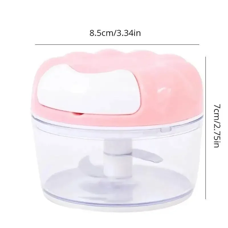 Kitchen Gadget Mini Garlic Chopper Onion Garlic Manual Crusher Multifunctional Garlic Meat Grinder Auxiliary Food Machine