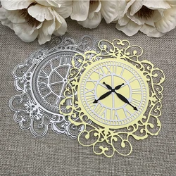 Lace clock dial frame Metal Cutting Dies Stencils For DIY Scrapbooking Decorative Handcraft Die Cutting Template Mold
