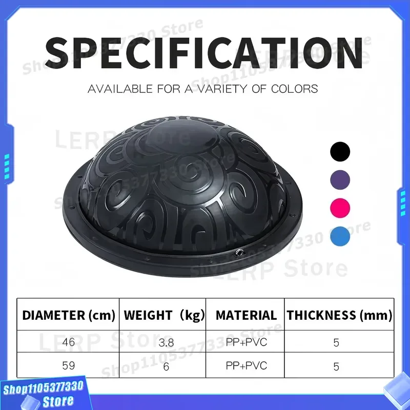 56cm PVC Yoga Balance Ball Non Slip High Elasticity Thickened Fitness Pilates Wave Speed Ball for Fat Burning Exercise Safety