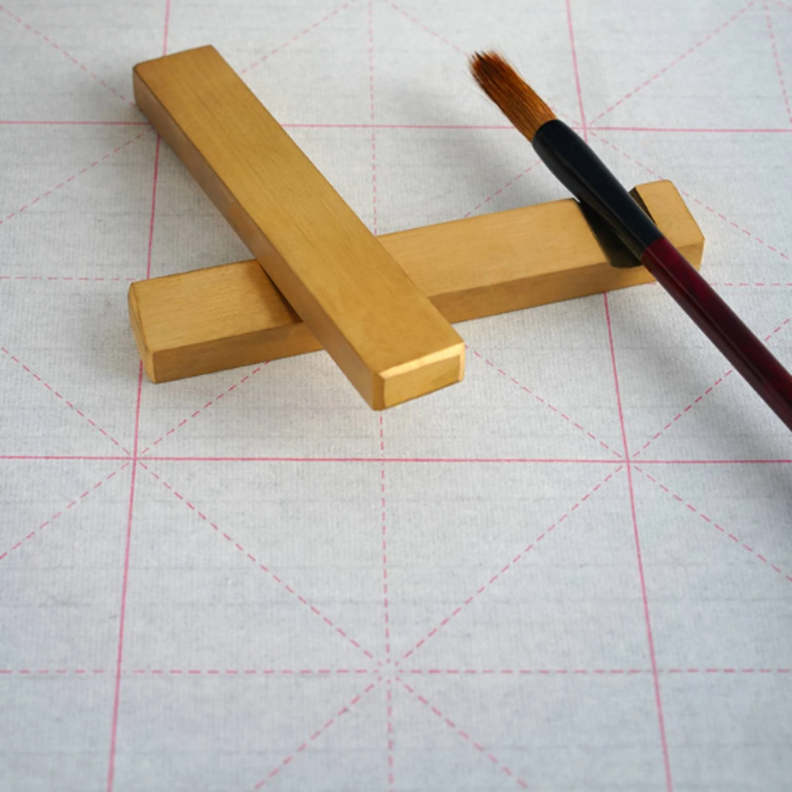 Rectangular Brass Paperweight Sturdy Rectangular Bar Paperweight Solid Metal Paper Weight Sleek Brass Desk Weight Slim