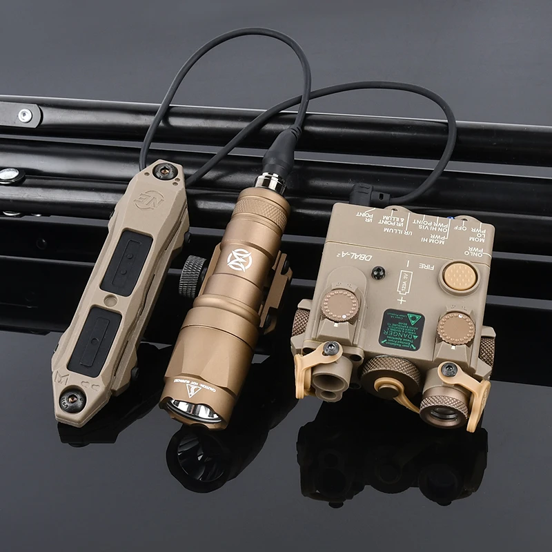 Tactical DBAL-A2 Green Blue Red Laser M300 M600 Hunting White LED ScoutLight Airsoft Gun Accessory Dual Function Pressure Switch