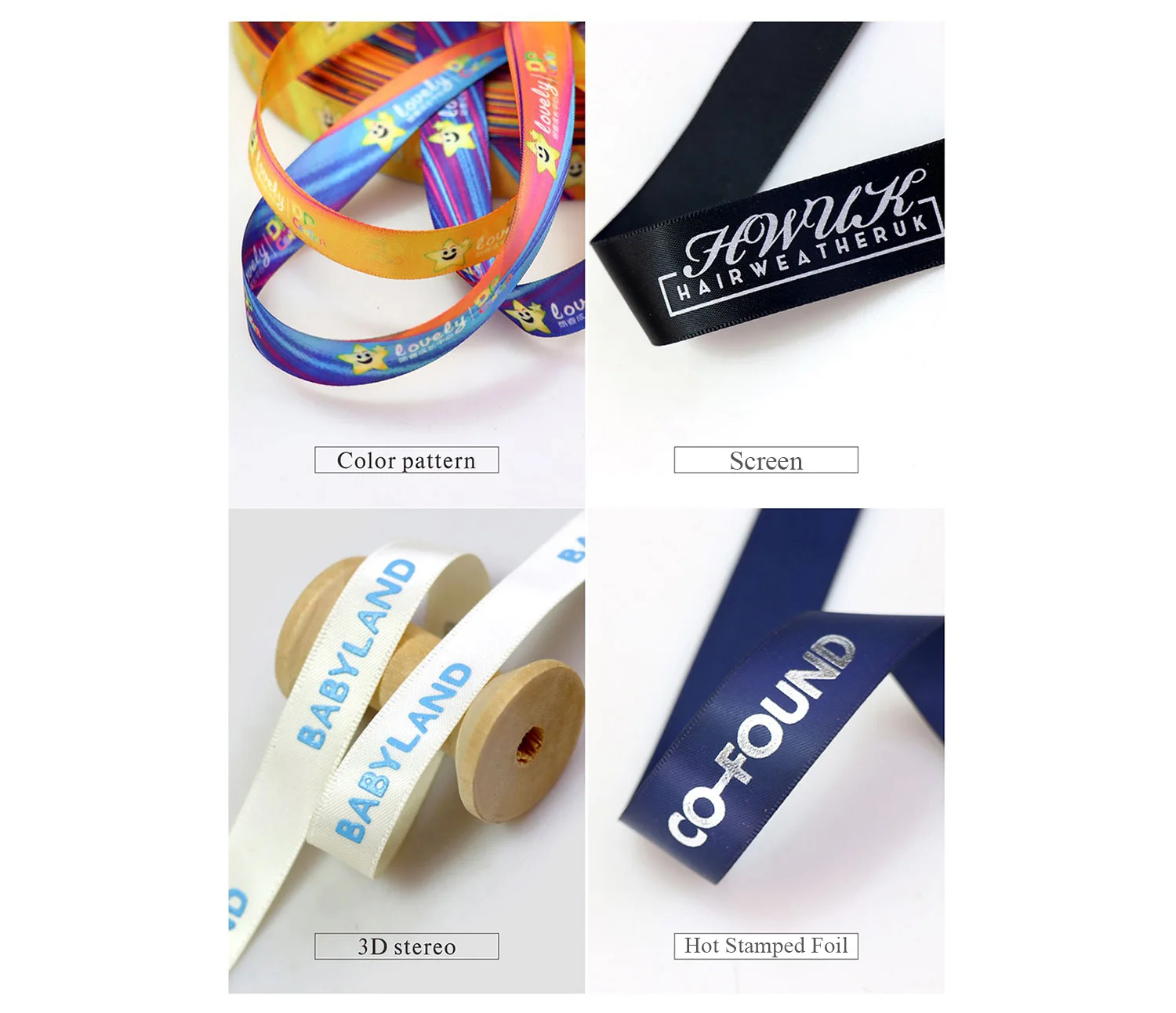 10mm~32mm 100Yards Custom Printed LOGO Gift Packaging Satin Ribbons