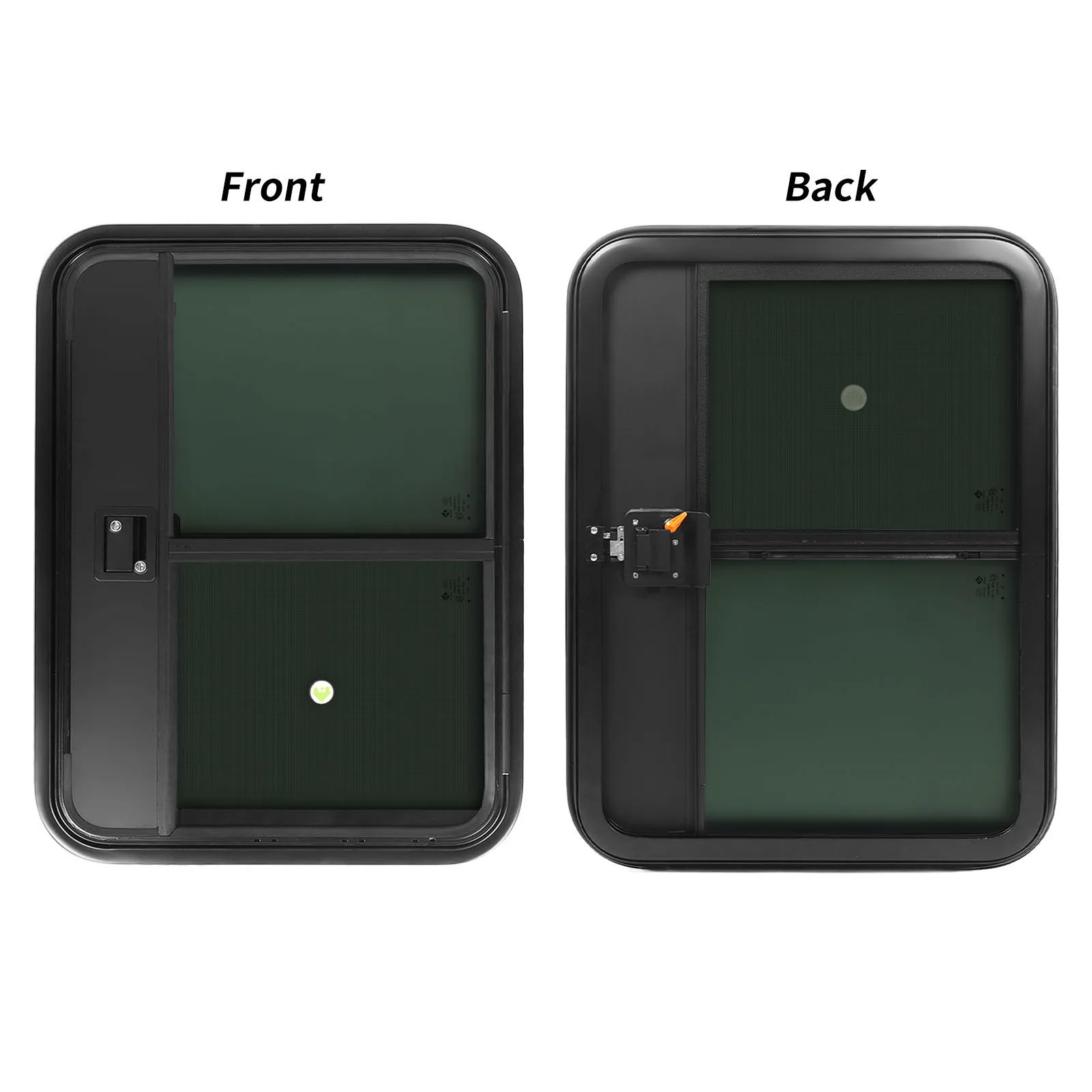 باب مدخل التخييم مع نافذة منزلقة مقاومة للأشعة فوق البنفسجية عازلة للحرارة حافة ناعمة مختومة لمقطورة تخييم RV #4