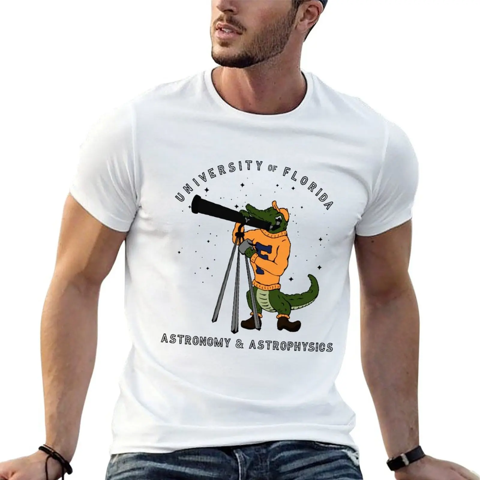 astronomy and astrophysics T-Shirt t shirts for man slim fit cotton tshirt 100% t shirt man plain T-shirt