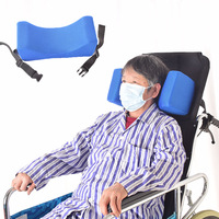 High Backrest Wheelchair Pillow Small Headrest Adjustable Angle Wheelchair Accessories Soft Sponge Breathable Fixed Pillow