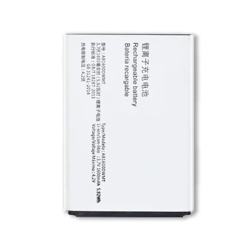 3.7V 1600mAh Mobile Phone Batteries For Philips XENIUM S309 CTS309 AB1600DWMT AB1600DWML Portable Cell Phone Battery