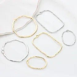Chic Zinc Alloy Charms for Handmade Jewelry Geometric Hollow Pendants with Tribal Design