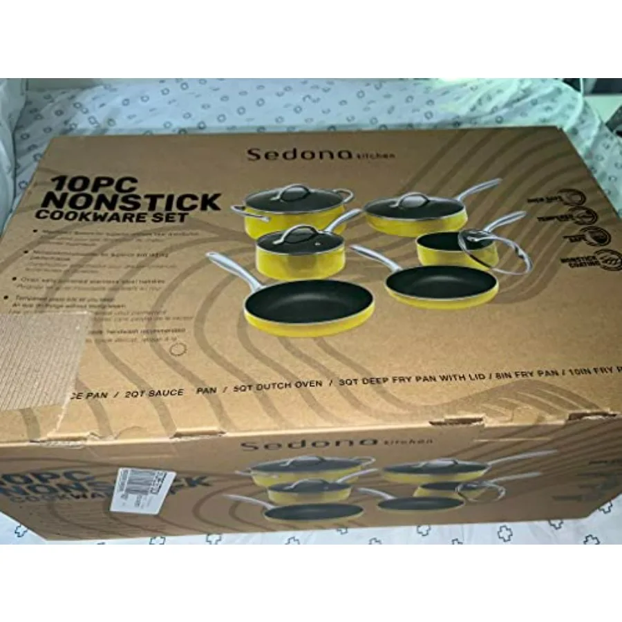 

10 PC NONSTICK COOKWARE SET