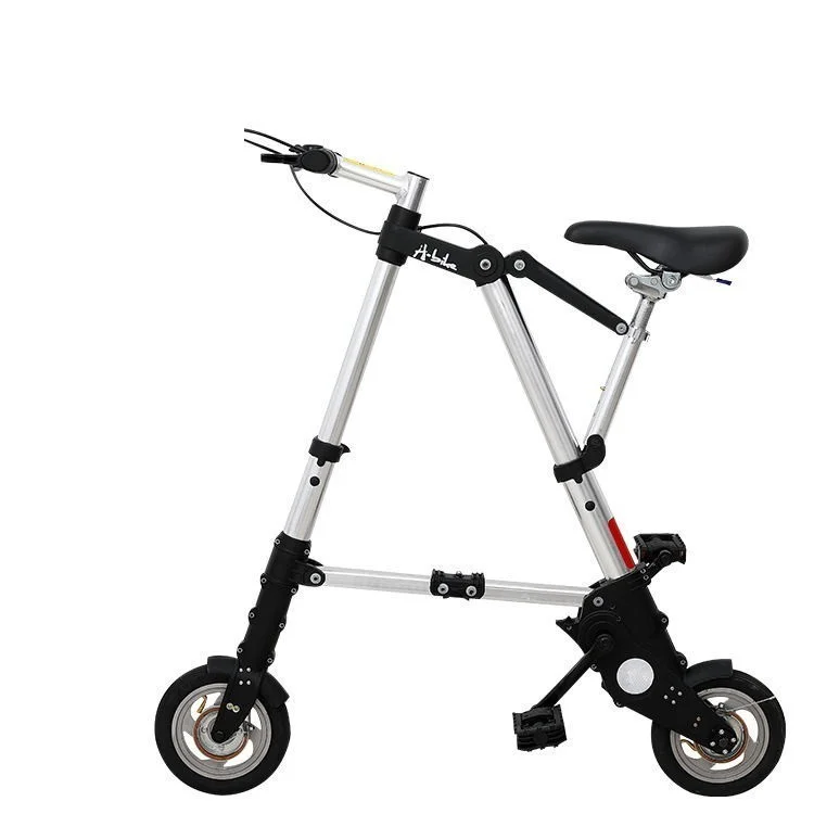 Foldable Bike 8 Inch Aluminum Alloy Cycling Ultra Light Mini Bicycle adult office worker Pneumatic tire