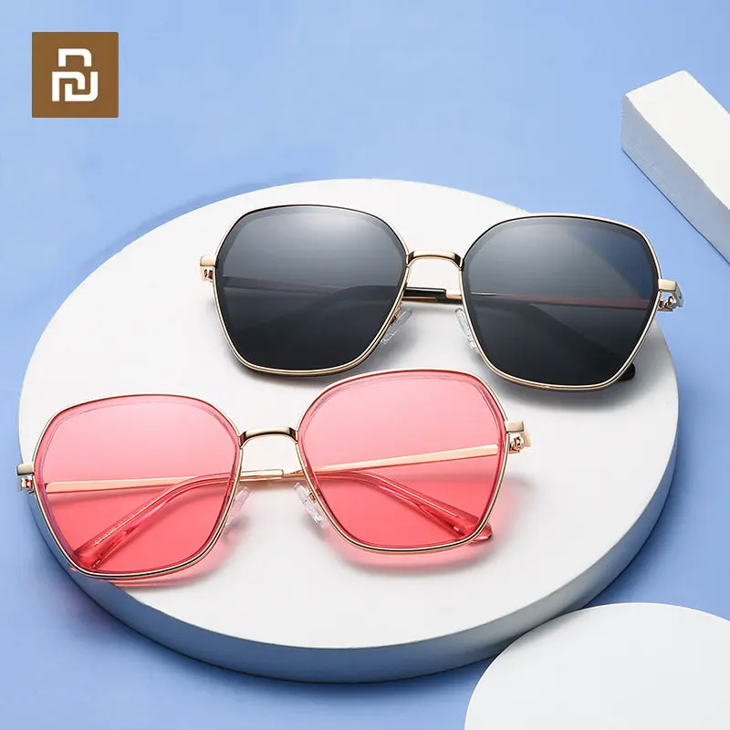 Youpin Polarized Sunglasses Men Women Square Metal Sun Glasses Fashion Car Driving Glasses Fit Fishing Outings UV400 Goggles