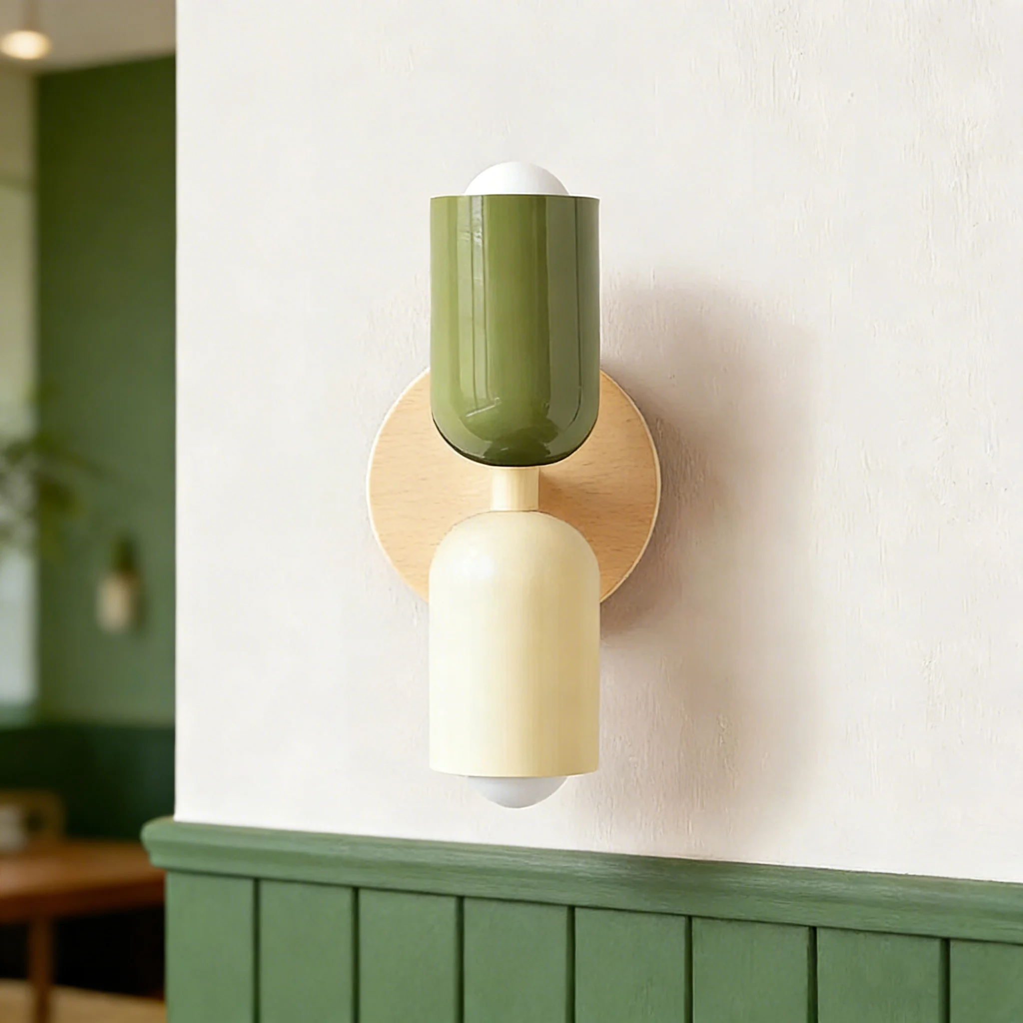 

Скандинавский светодиодный настенный светильник во французском кремовом цвете с цоколем E27 для декоративного освещения в спальнях, гостиных, кабинетах, прихожих