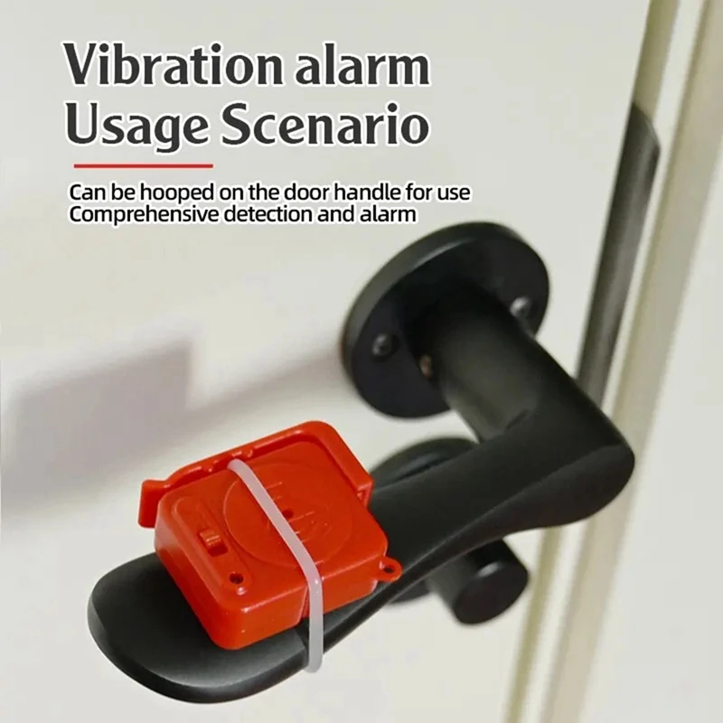 Vibration Alarm Sensors 120Db Ultra-Slim Detector Anti-Theft Burglar Alarm For Home Window Door Bike Bag Security